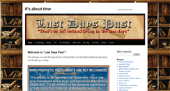 Desktop Screenshot of lastdayspast.com