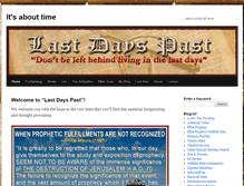 Tablet Screenshot of lastdayspast.com